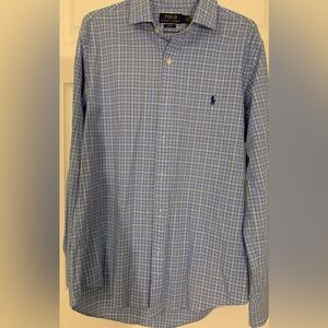 Polo by Ralph Lauren Slim Fit Men's Blue Plaid Shirt